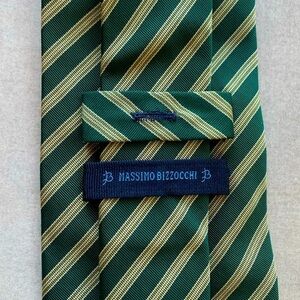 Mossimo Bizzocchi Handmade Striped Silk Tie